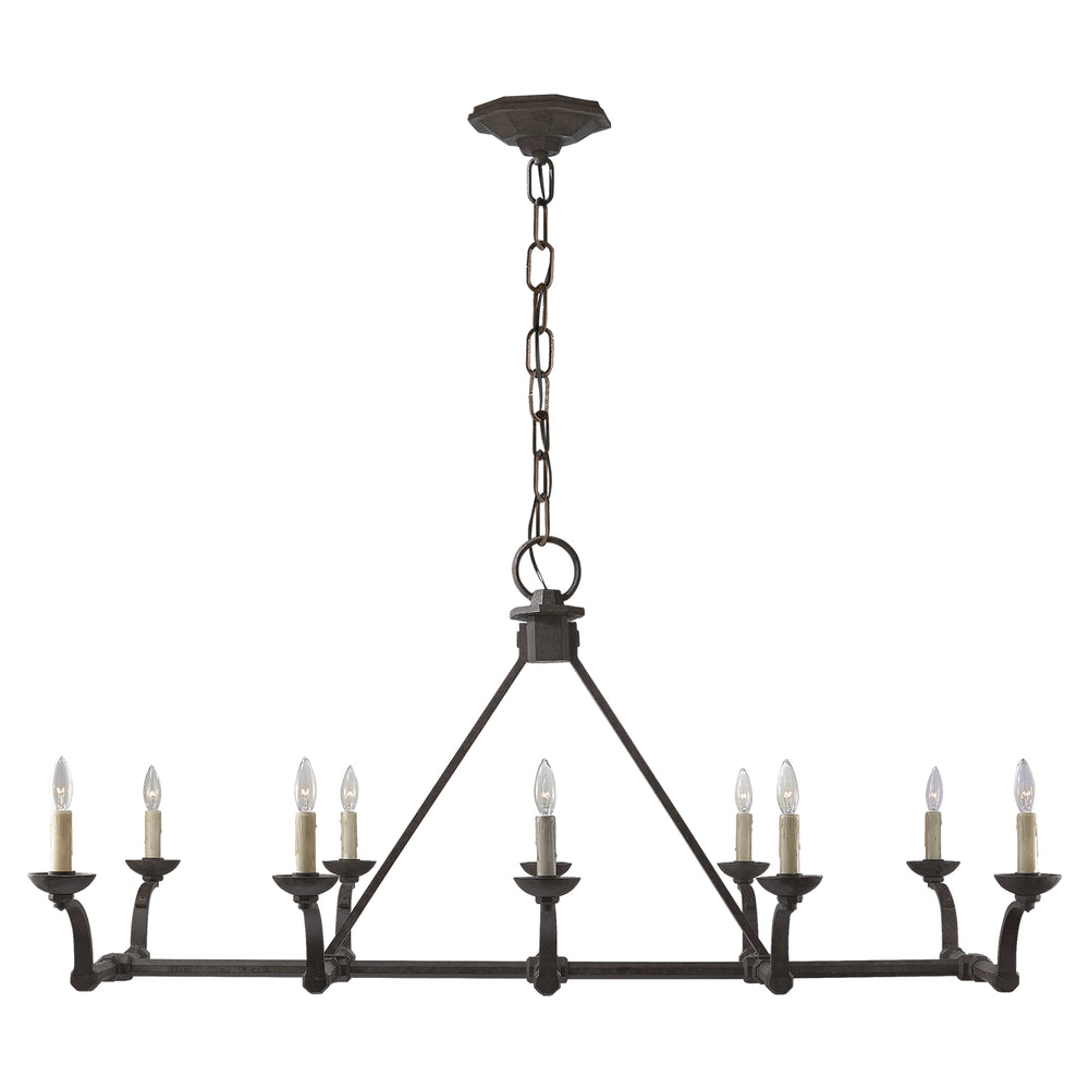 Ralph Lauren Canada - Ten Light Chandelier - Robertson - Natural Rusted Iron- Union Lighting Luminaires Decor