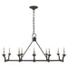 Ralph Lauren Canada - Ten Light Chandelier - Robertson - Natural Rusted Iron- Union Lighting Luminaires Decor