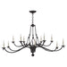 Ralph Lauren Canada - 12 Light Chandelier - Allegra - Aged Iron- Union Lighting Luminaires Decor