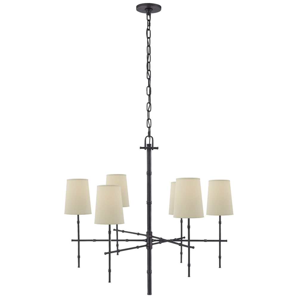 Visual Comfort Signature Canada - Six Light Chandelier - Grenol - Bronze- Union Lighting Luminaires Decor