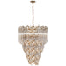 Visual Comfort Signature Canada - 12 Light Chandelier - Adele - Hand-Rubbed Antique Brass with Clear Acrylic- Union Lighting Luminaires Decor