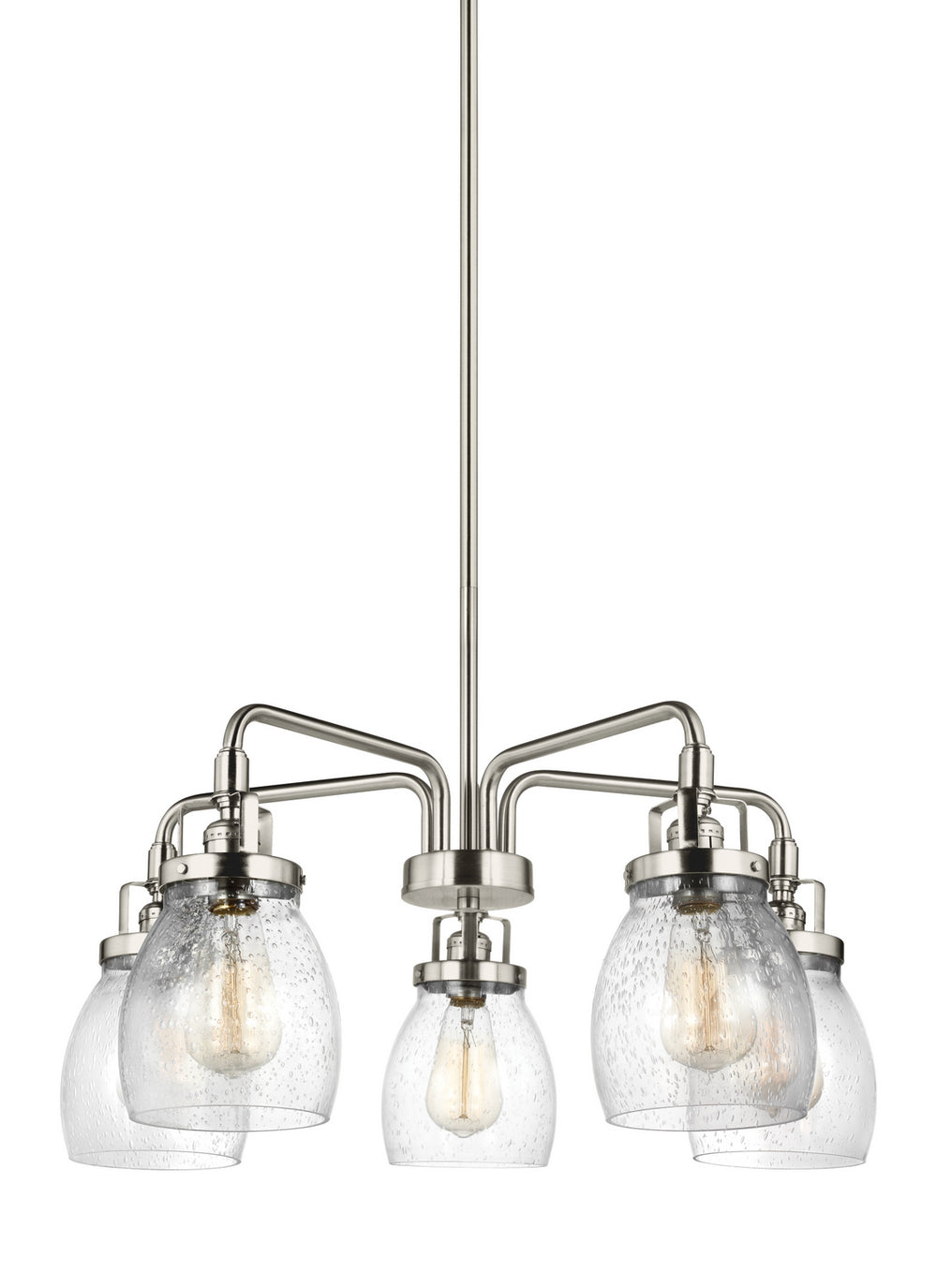 Generation Lighting Canada - Five Light Chandelier - Belton - Brushed Nickel- Union Lighting Luminaires Decor
