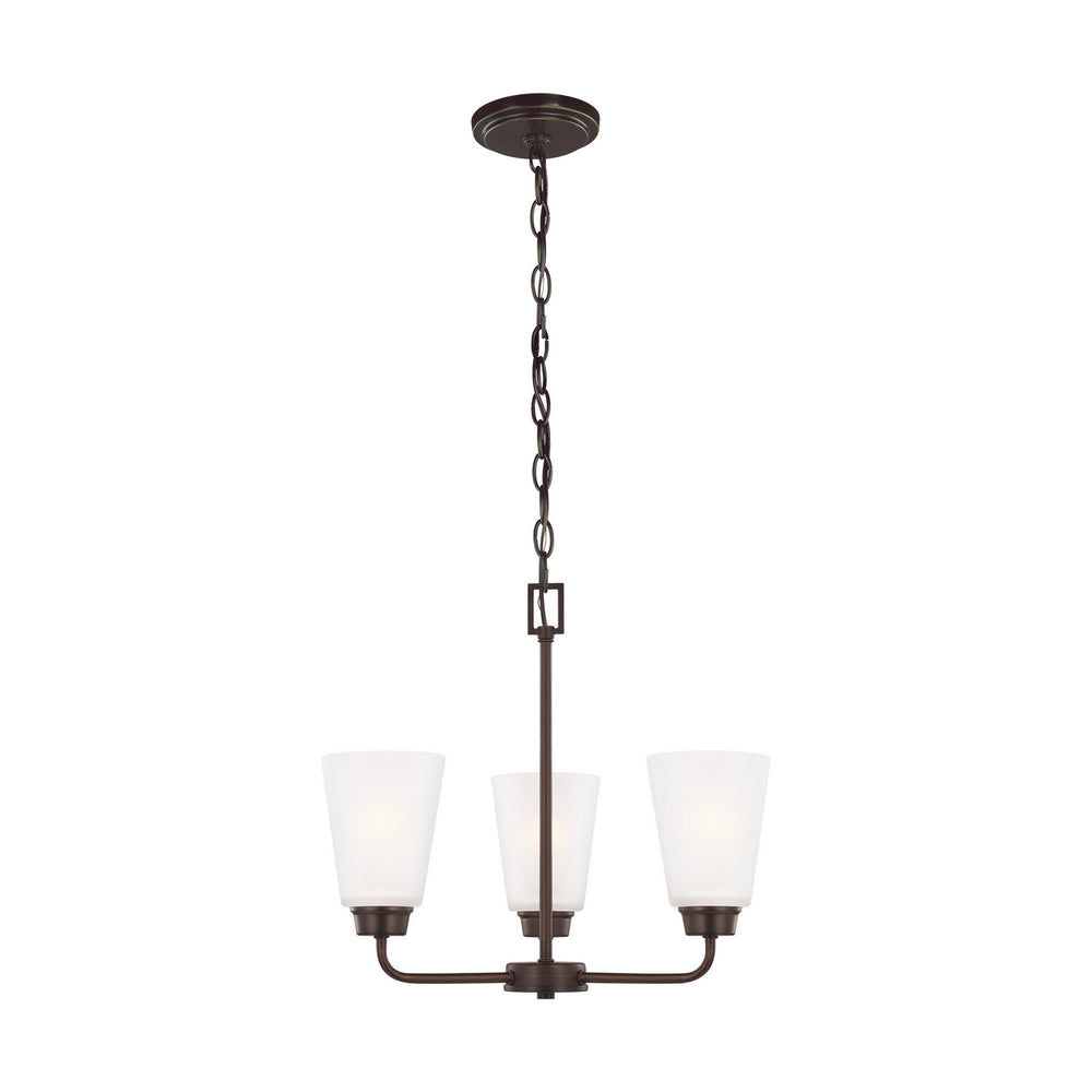 Generation Lighting Canada - Three Light Chandelier - Kerrville - Bronze- Union Lighting Luminaires Decor