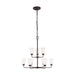 Generation Lighting Canada - Nine Light Chandelier - Kerrville - Bronze- Union Lighting Luminaires Decor