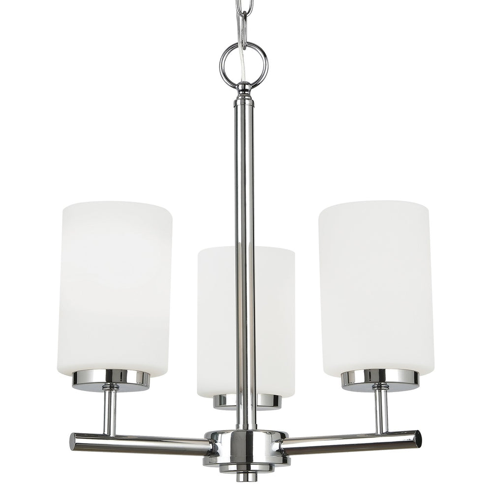 Generation Lighting Canada - Three Light Chandelier - Oslo - Chrome- Union Lighting Luminaires Decor