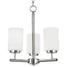 Generation Lighting Canada - Three Light Chandelier - Oslo - Chrome- Union Lighting Luminaires Decor