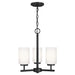 Generation Lighting Canada - Three Light Chandelier - Oslo - Midnight Black- Union Lighting Luminaires Decor