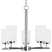 Generation Lighting Canada - Five Light Chandelier - Oslo - Chrome- Union Lighting Luminaires Decor