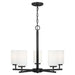 Generation Lighting Canada - Five Light Chandelier - Oslo - Midnight Black- Union Lighting Luminaires Decor