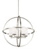 Generation Lighting Canada - Five Light Chandelier - Alturas - Brushed Nickel- Union Lighting Luminaires Decor