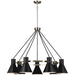 Generation Lighting Canada - Seven Light Chandelier - Towner - Brushed Nickel- Union Lighting Luminaires Decor