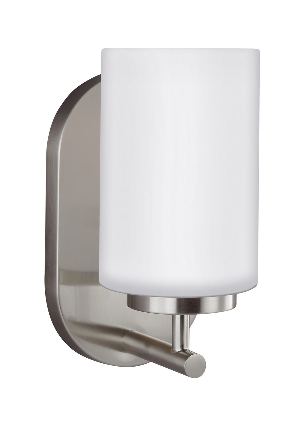 Generation Lighting Canada - One Light Wall / Bath Sconce - Oslo - Brushed Nickel- Union Lighting Luminaires Decor