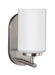 Generation Lighting Canada - One Light Wall / Bath Sconce - Oslo - Brushed Nickel- Union Lighting Luminaires Decor