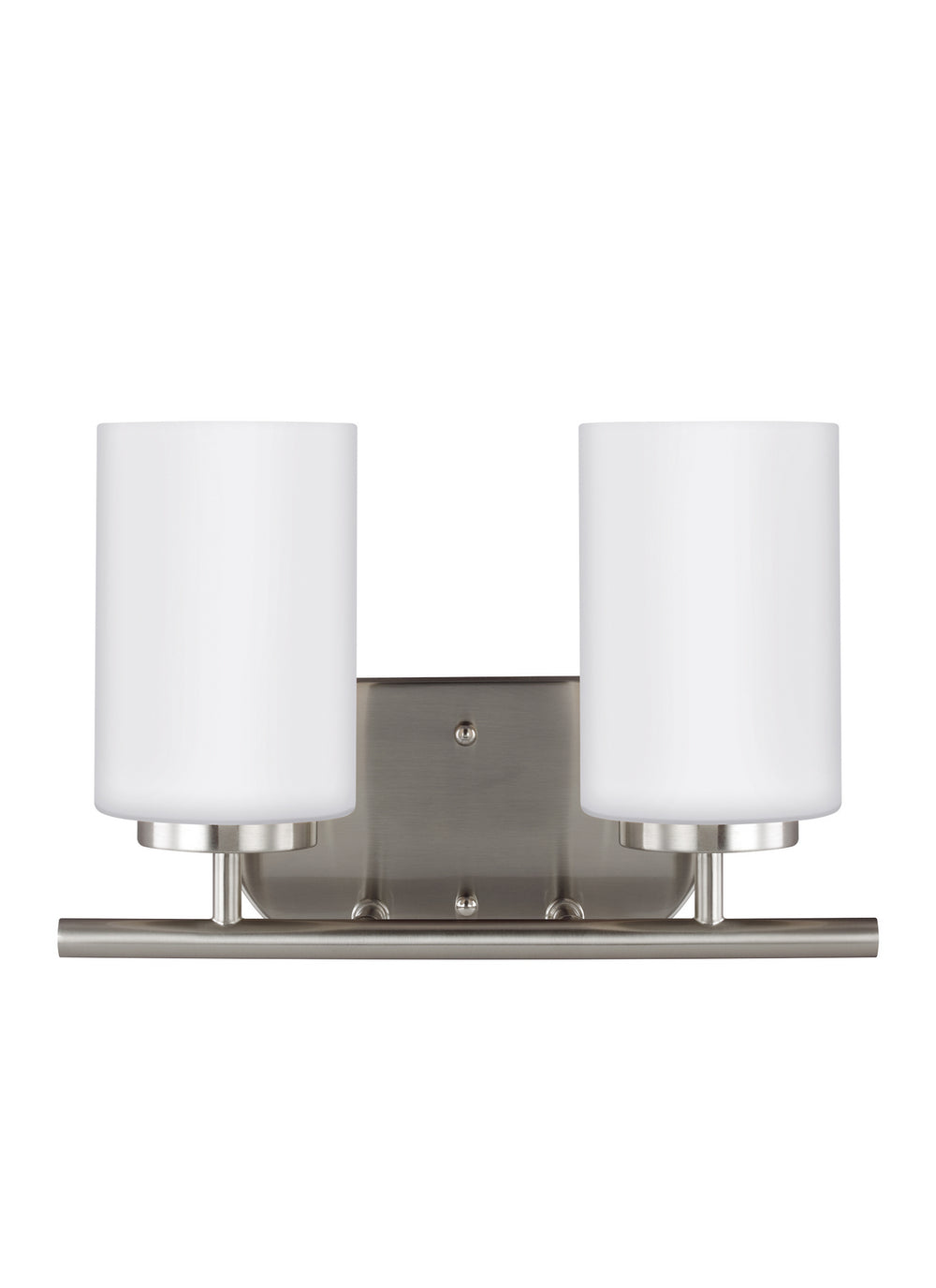 Generation Lighting Canada - Two Light Wall / Bath - Oslo - Brushed Nickel- Union Lighting Luminaires Decor