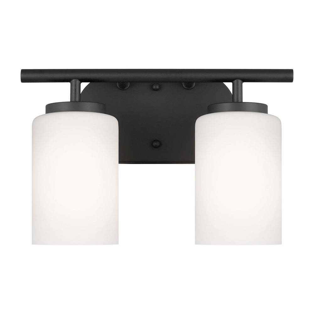 Generation Lighting Canada - Two Light Wall / Bath - Oslo - Midnight Black- Union Lighting Luminaires Decor
