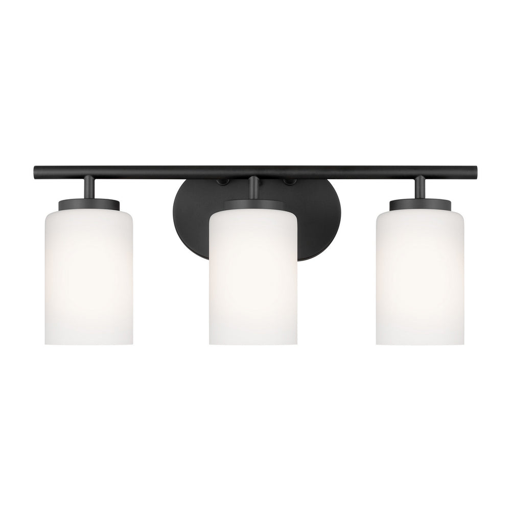 Generation Lighting Canada - Three Light Wall / Bath - Oslo - Midnight Black- Union Lighting Luminaires Decor