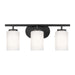 Generation Lighting Canada - Three Light Wall / Bath - Oslo - Midnight Black- Union Lighting Luminaires Decor