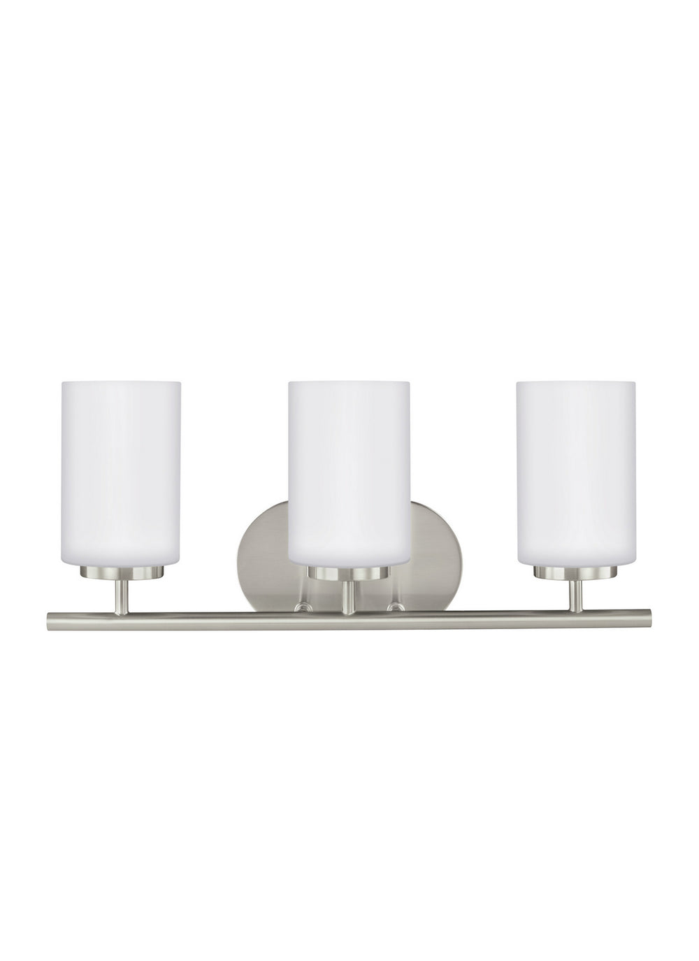 Generation Lighting Canada - Three Light Wall / Bath - Oslo - Brushed Nickel- Union Lighting Luminaires Decor
