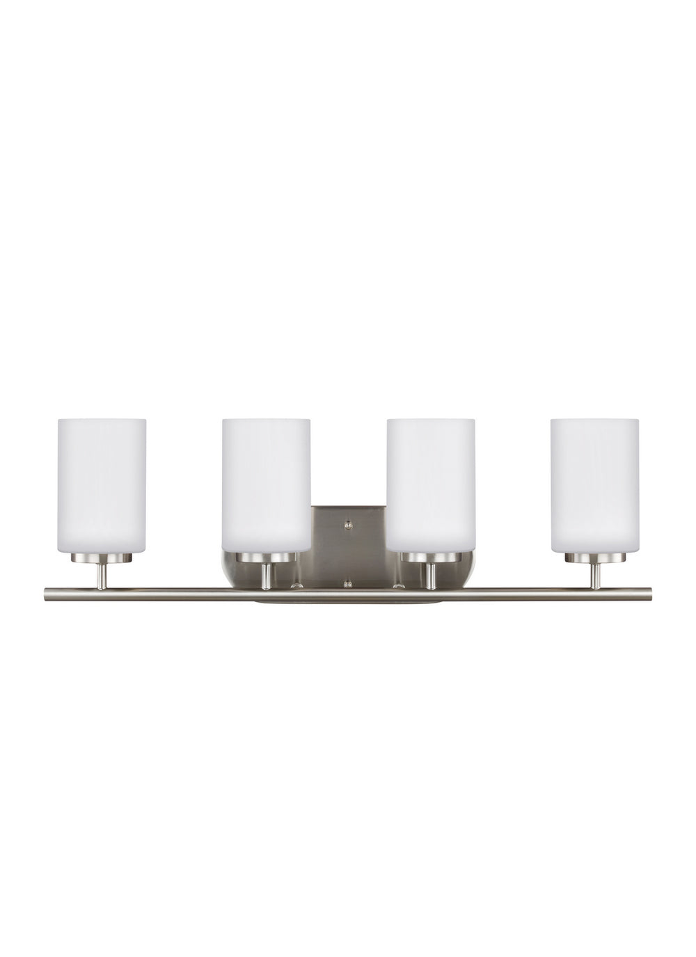 Generation Lighting Canada - Four Light Wall / Bath - Oslo - Brushed Nickel- Union Lighting Luminaires Decor