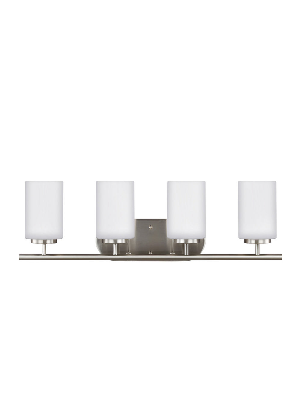 Generation Lighting Canada - Four Light Wall / Bath - Oslo - Brushed Nickel- Union Lighting Luminaires Decor