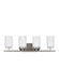 Generation Lighting Canada - Four Light Wall / Bath - Oslo - Brushed Nickel- Union Lighting Luminaires Decor