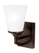 Generation Lighting Canada - One Light Wall / Bath Sconce - Hanford - Bronze- Union Lighting Luminaires Decor