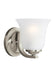 Generation Lighting Canada - One Light Wall / Bath Sconce - Emmons - Brushed Nickel- Union Lighting Luminaires Decor