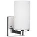 Generation Lighting Canada - One Light Wall / Bath Sconce - Hettinger - Chrome- Union Lighting Luminaires Decor