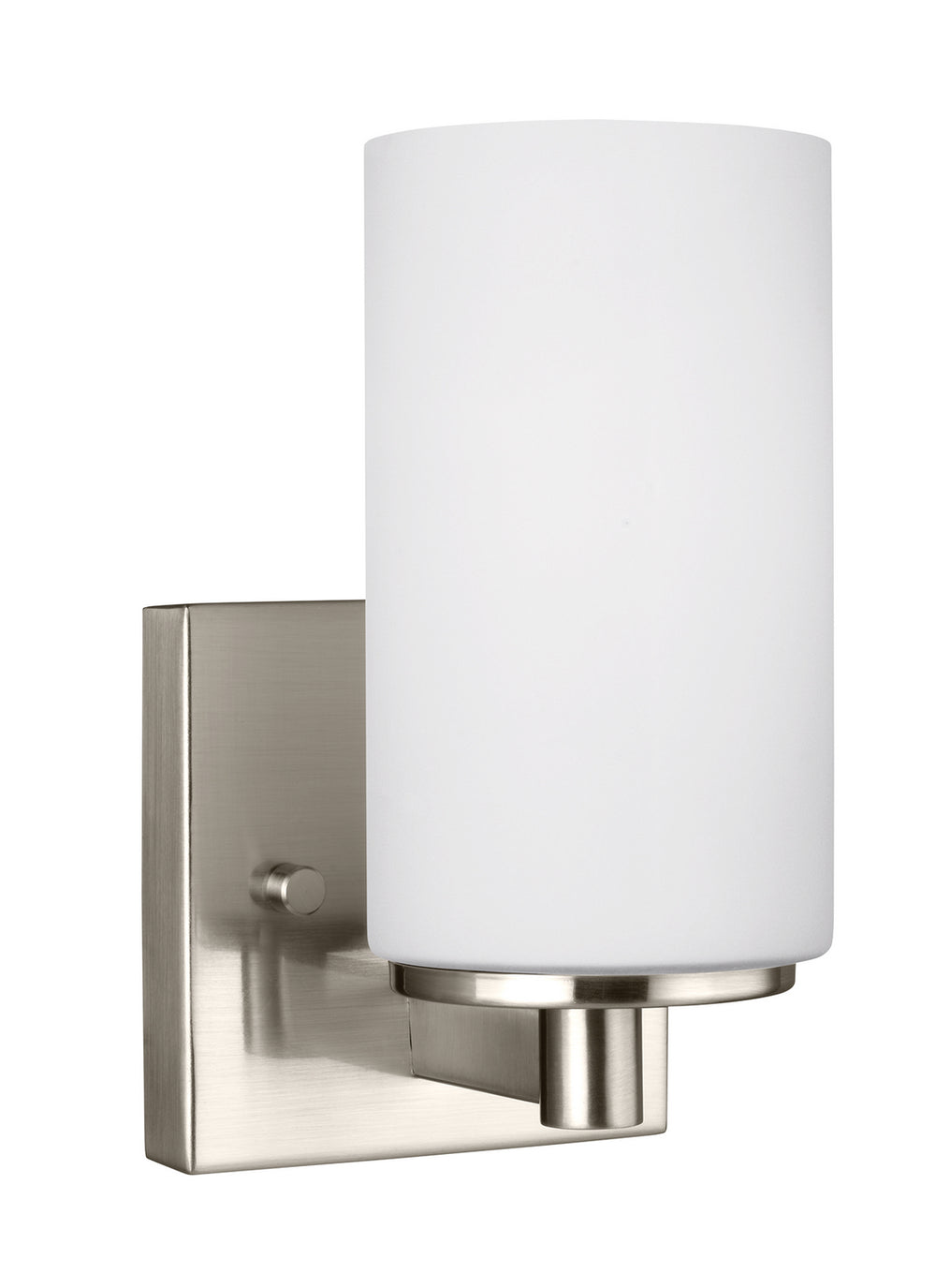 Generation Lighting Canada - One Light Wall / Bath Sconce - Hettinger - Brushed Nickel- Union Lighting Luminaires Decor