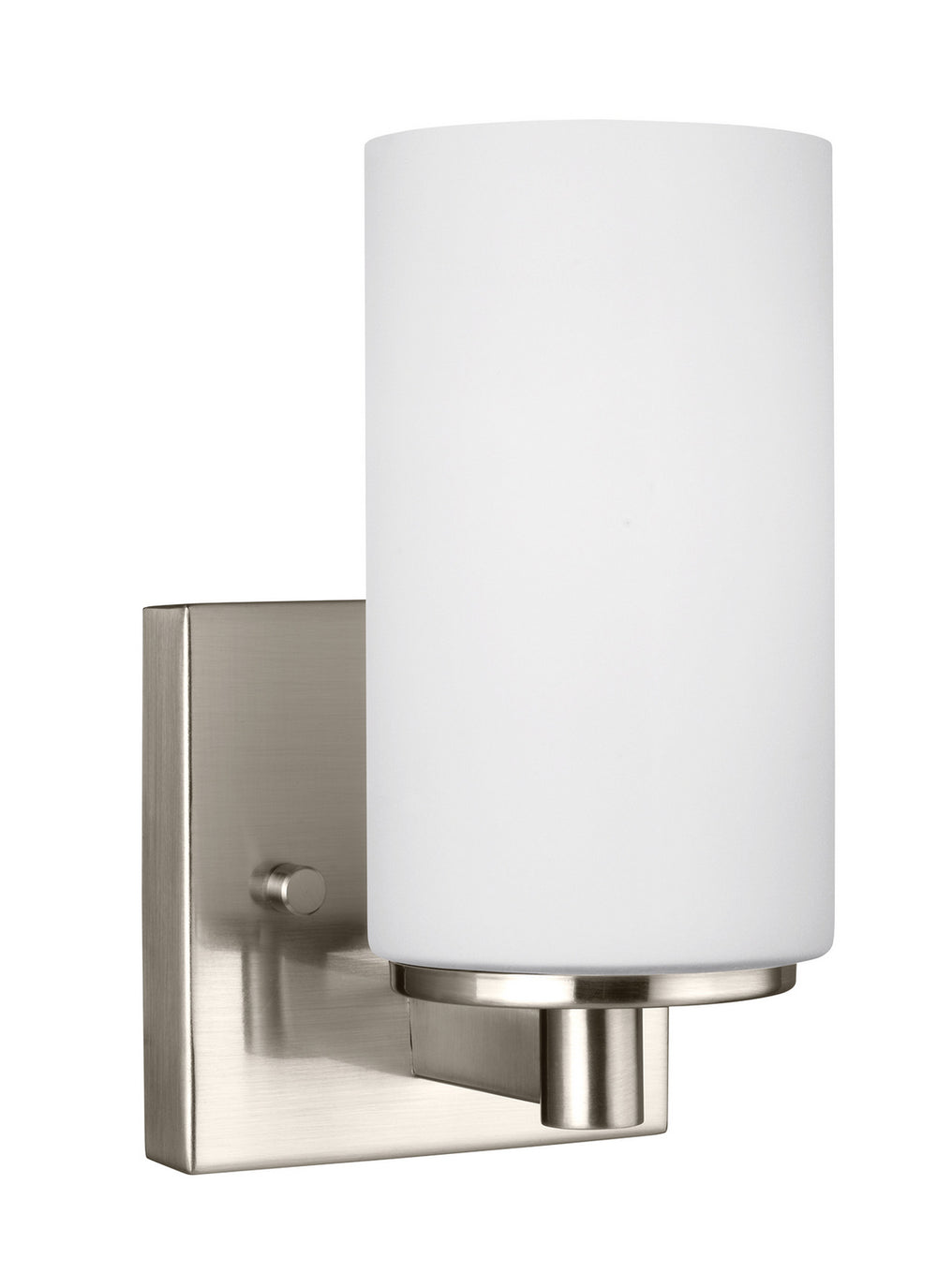 Generation Lighting Canada - One Light Wall / Bath Sconce - Hettinger - Brushed Nickel- Union Lighting Luminaires Decor