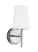 Generation Lighting Canada - One Light Wall / Bath Sconce - Driscoll - Chrome- Union Lighting Luminaires Decor