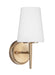 Generation Lighting Canada - One Light Wall / Bath Sconce - Driscoll - Satin Brass- Union Lighting Luminaires Decor