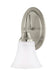 Generation Lighting Canada - One Light Wall / Bath Sconce - Holman - Brushed Nickel- Union Lighting Luminaires Decor