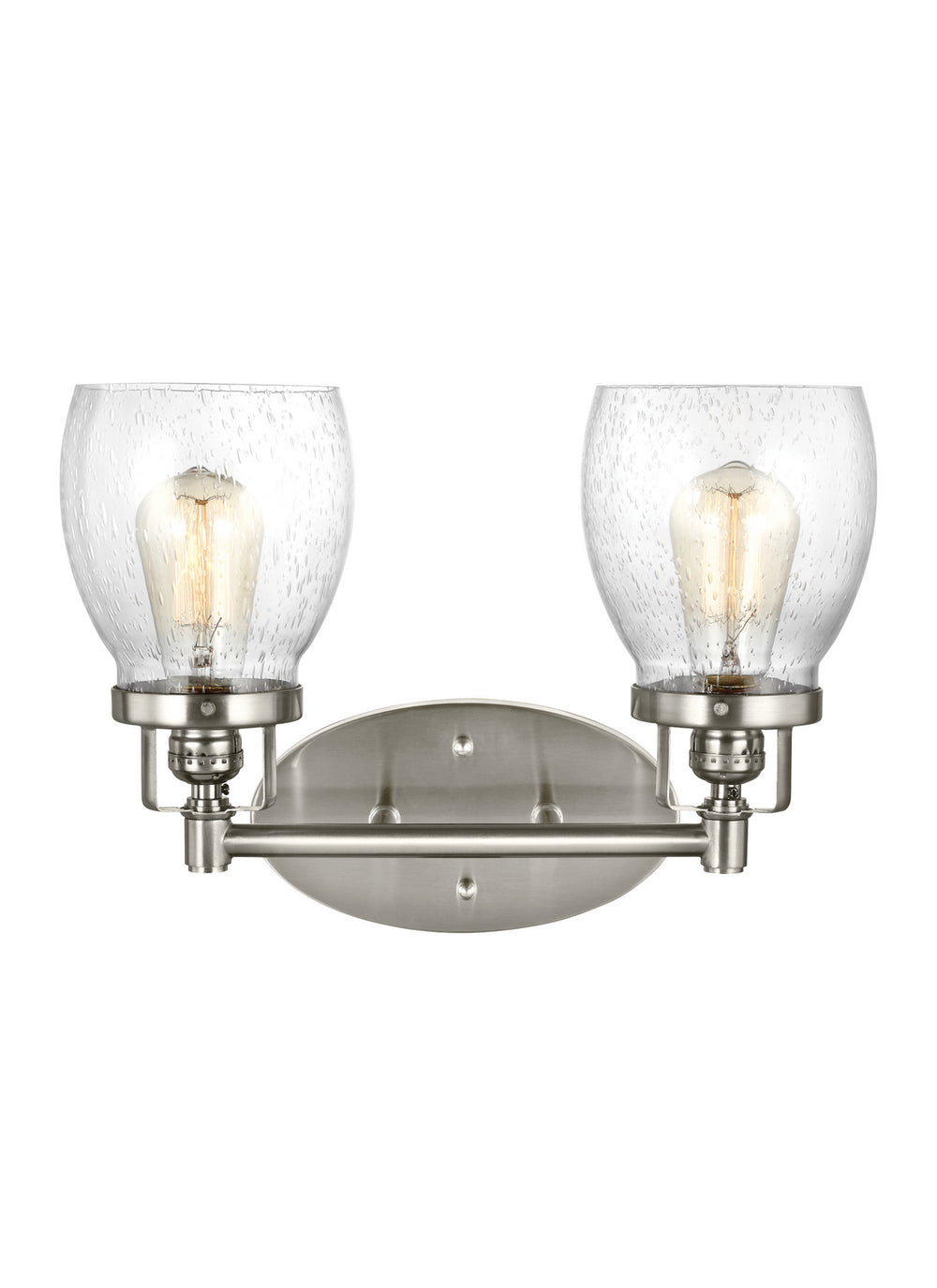 Generation Lighting Canada - Two Light Wall / Bath - Belton - Brushed Nickel- Union Lighting Luminaires Decor