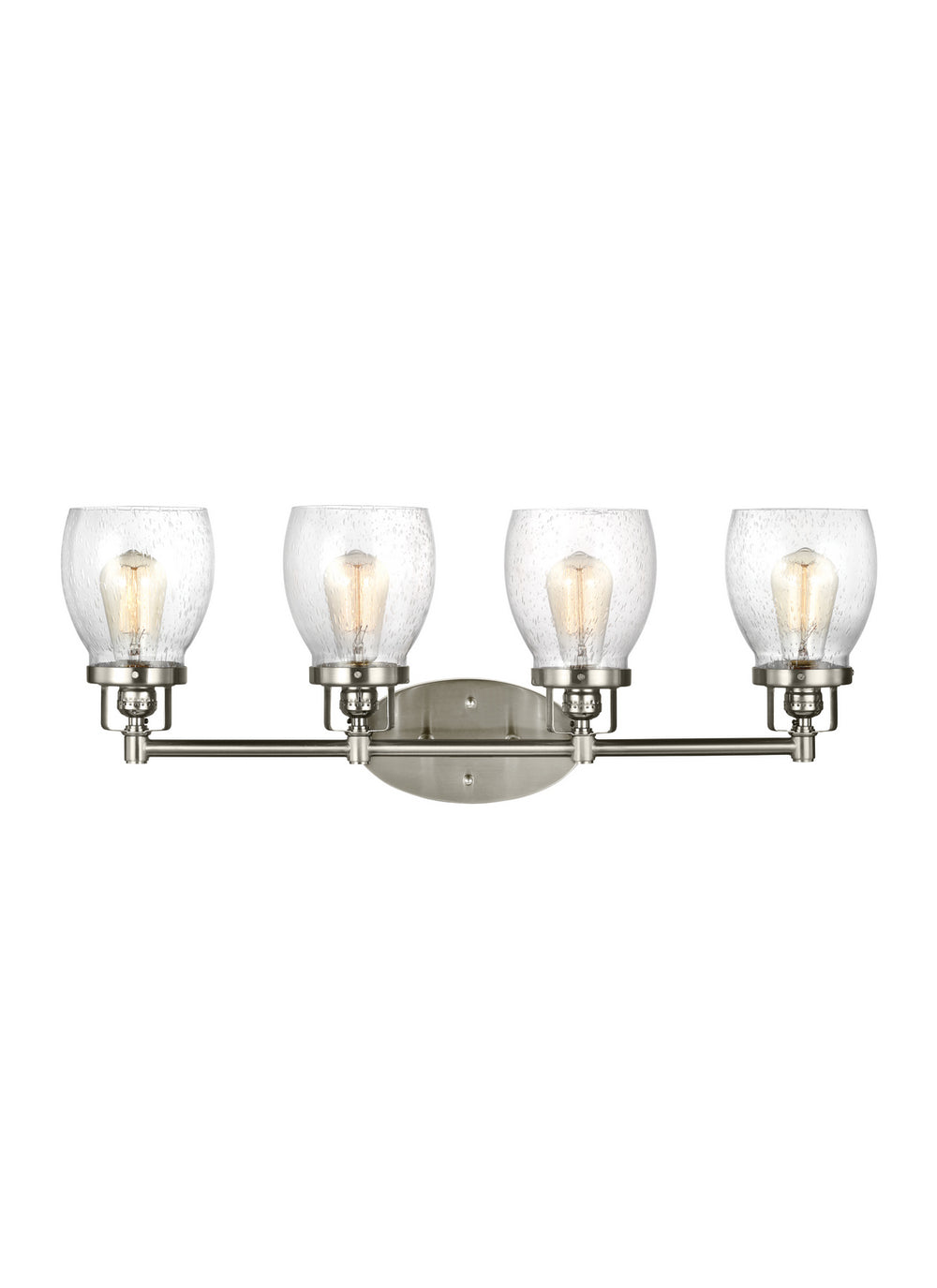 Generation Lighting Canada - Four Light Wall / Bath - Belton - Brushed Nickel- Union Lighting Luminaires Decor