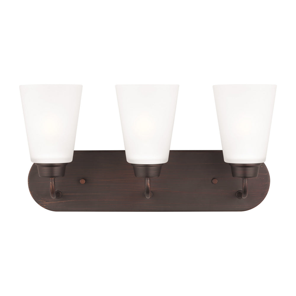 Generation Lighting Canada - Three Light Wall / Bath - Kerrville - Bronze- Union Lighting Luminaires Decor