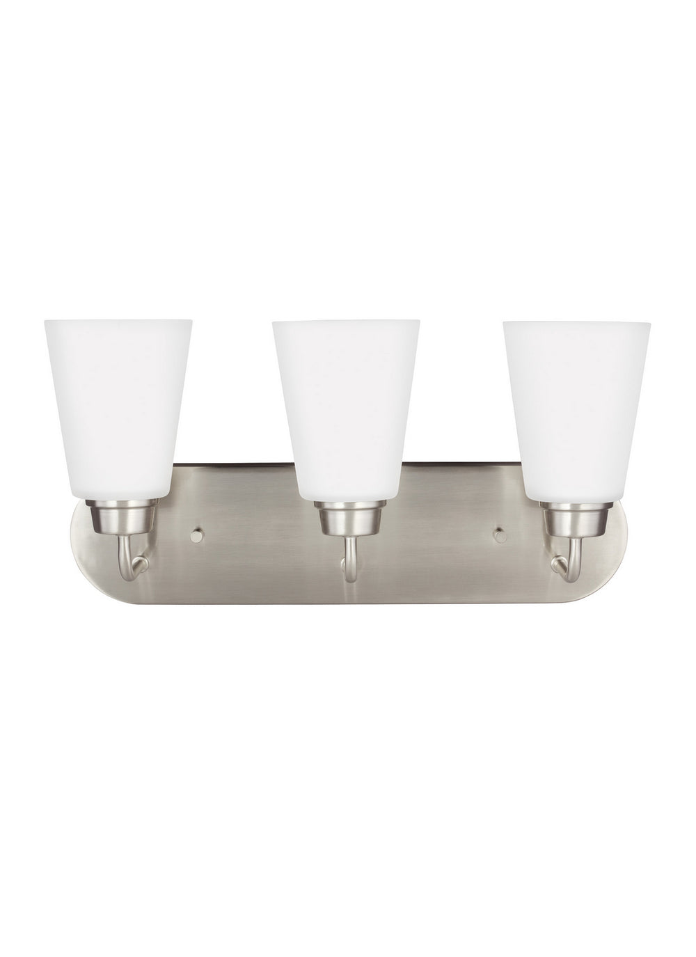 Generation Lighting Canada - Three Light Wall / Bath - Kerrville - Brushed Nickel- Union Lighting Luminaires Decor