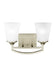 Generation Lighting Canada - Two Light Wall / Bath - Hanford - Brushed Nickel- Union Lighting Luminaires Decor