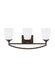 Generation Lighting Canada - Three Light Wall / Bath - Hanford - Bronze- Union Lighting Luminaires Decor