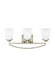 Generation Lighting Canada - Three Light Wall / Bath - Hanford - Brushed Nickel- Union Lighting Luminaires Decor