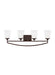 Generation Lighting Canada - Four Light Wall / Bath - Hanford - Bronze- Union Lighting Luminaires Decor