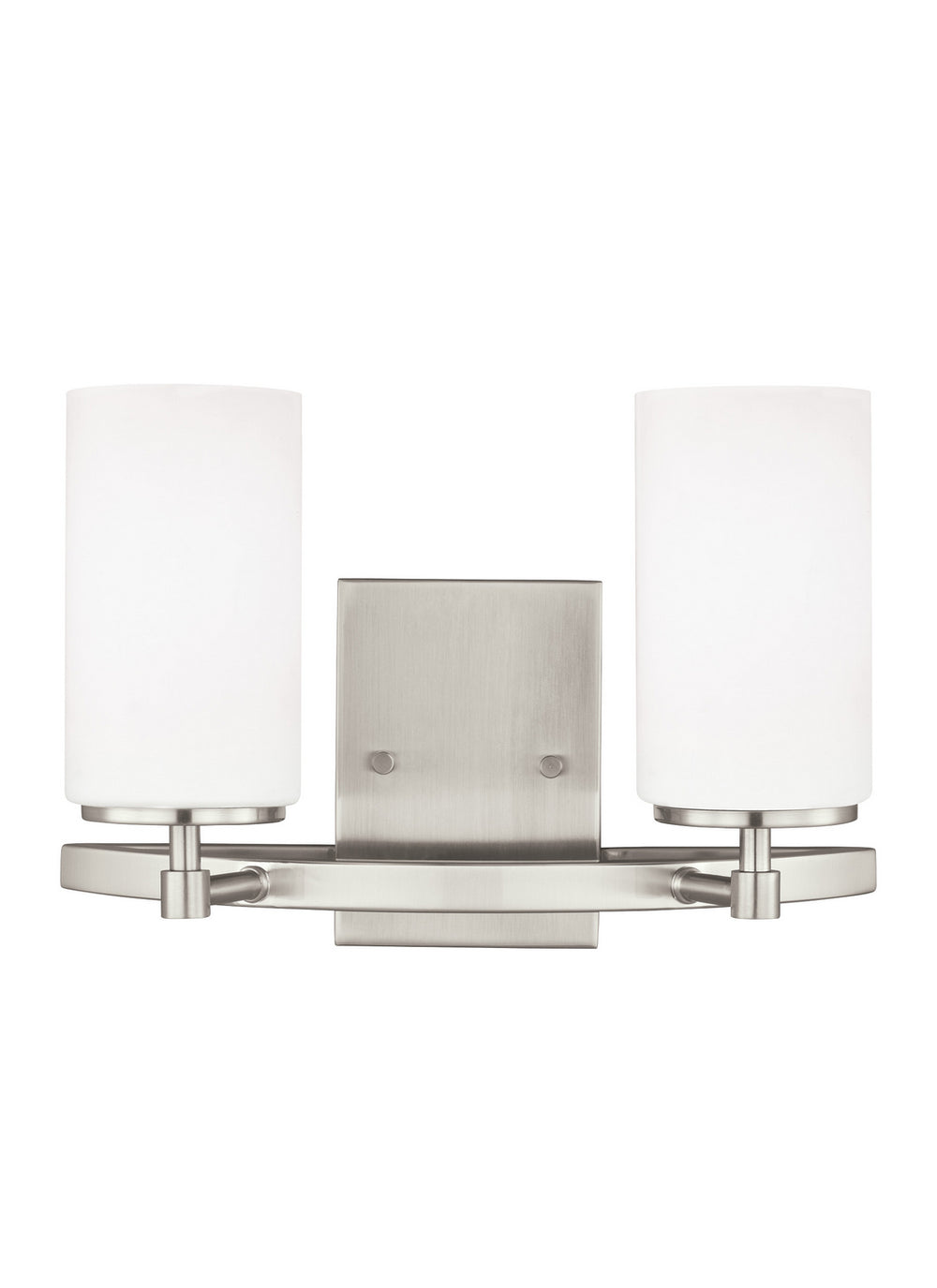 Generation Lighting Canada - Two Light Wall / Bath - Alturas - Brushed Nickel- Union Lighting Luminaires Decor