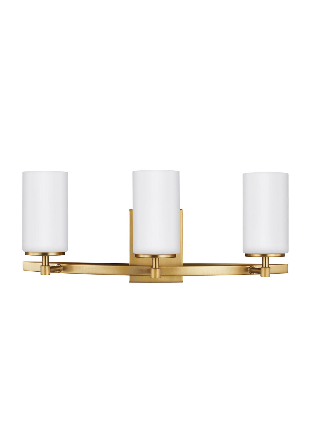 Generation Lighting Canada - Three Light Wall / Bath - Alturas - Satin Brass- Union Lighting Luminaires Decor