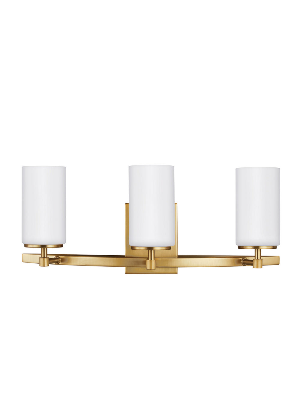 Generation Lighting Canada - Three Light Wall / Bath - Alturas - Satin Brass- Union Lighting Luminaires Decor