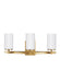 Generation Lighting Canada - Three Light Wall / Bath - Alturas - Satin Brass- Union Lighting Luminaires Decor