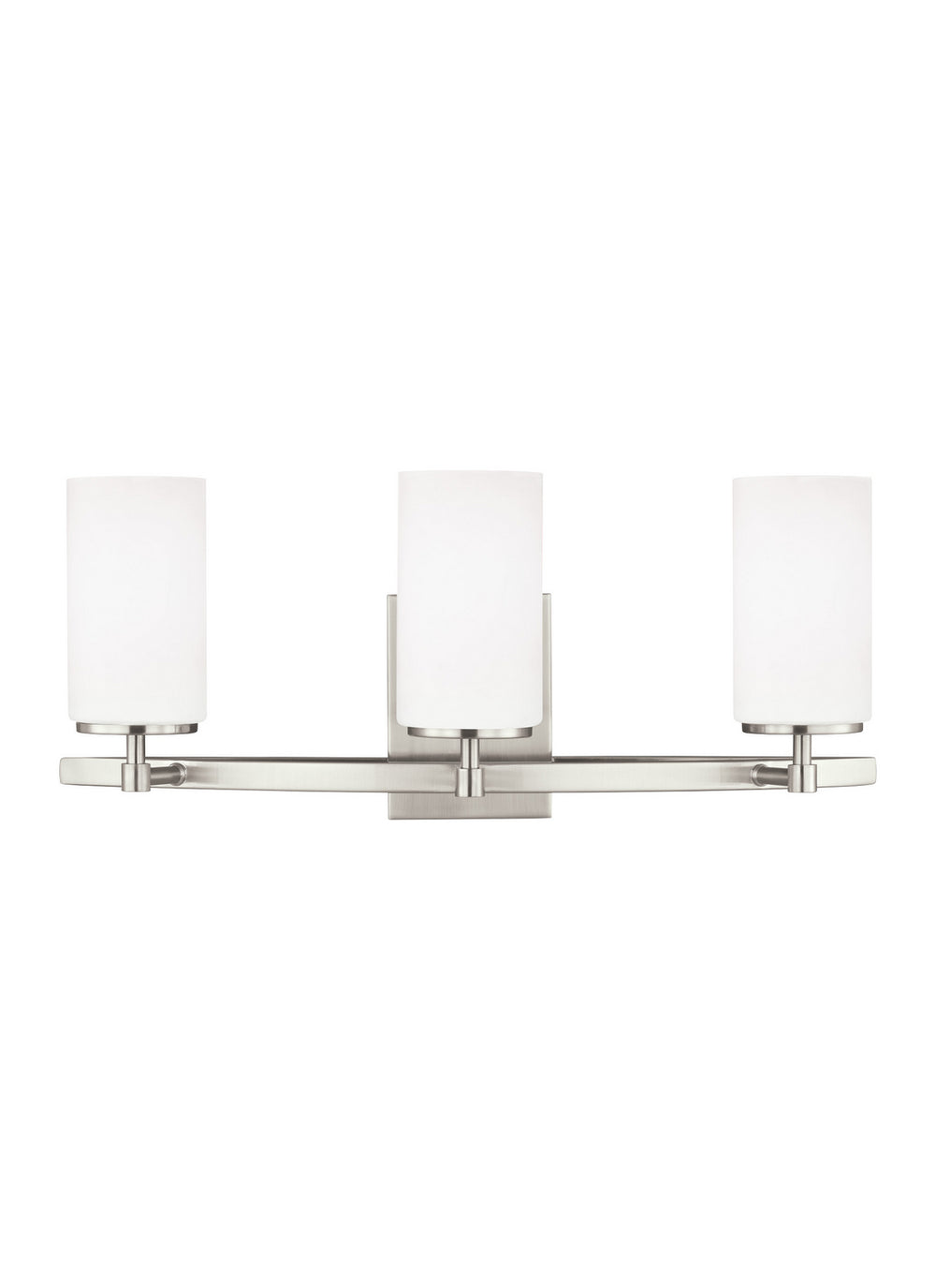 Generation Lighting Canada - Three Light Wall / Bath - Alturas - Brushed Nickel- Union Lighting Luminaires Decor