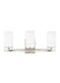Generation Lighting Canada - Three Light Wall / Bath - Alturas - Brushed Nickel- Union Lighting Luminaires Decor
