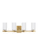 Generation Lighting Canada - Four Light Wall / Bath - Alturas - Satin Brass- Union Lighting Luminaires Decor