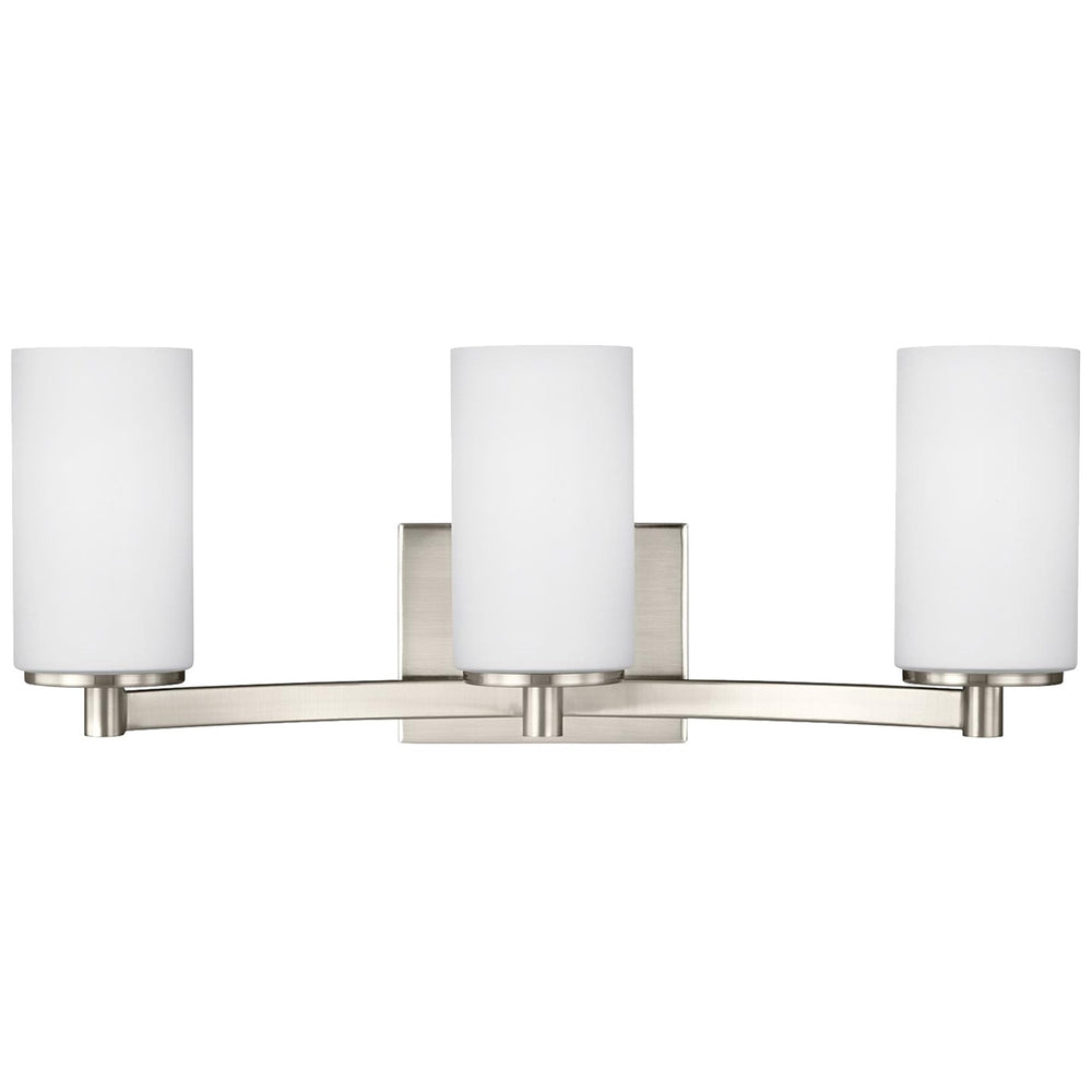 Generation Lighting Canada - Three Light Wall / Bath - Hettinger - Brushed Nickel- Union Lighting Luminaires Decor
