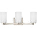 Generation Lighting Canada - Three Light Wall / Bath - Hettinger - Brushed Nickel- Union Lighting Luminaires Decor